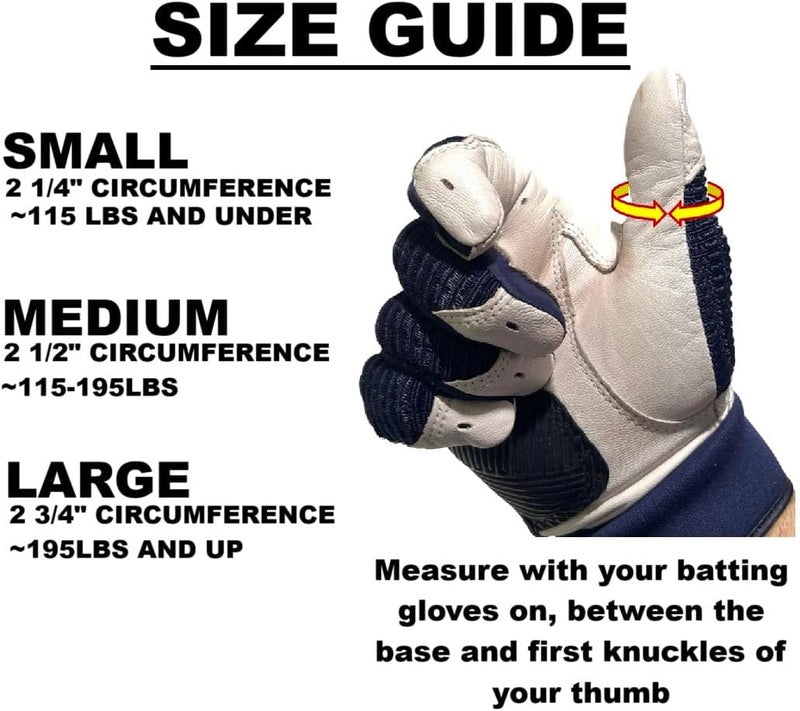 ThumbPRO Store Baseball Thumb Guard - Batting Aid & Grip Enhancer - Reduces Sting, Improves Swing - for Baseball & Softball - All Levels, Left/Right Hand - 3 Sizes - Image 5